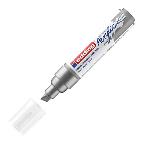 edding 5000 Silver Acrylic Marker - Broad Cover