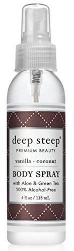 Deep Steep Body Spray, Vanilla - Coconut, 4 fl oz (118 ml)