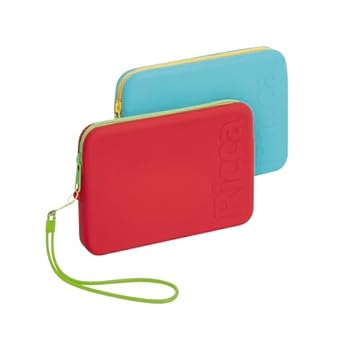 Necessaire de Silicone Ricca Vermelha/Azul
