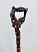 Wooden Walking Cane, Fashionable Crutch for Men and Women, Wood Cane with Carved Grip Handle, Exquisite Carving Eagle and fiish Walking Sticks as Gift, Retro, Ergonomic, Handmade (Brown)