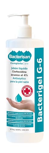 BACTERISAN Bacterigel G-6 500ml, Jabón Desinfectante de manos, Antiséptico para la piel sana