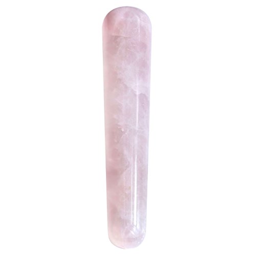 JOVIVI Handmade Natural Rose Quartz Gua Sha Scraping Massage Tool, Massage Wand