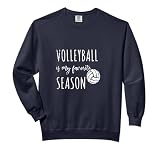 Vollyball Is My Favorite Season Volleyball Funny Graphic cl Comfort Colors Adult Sweatshirt