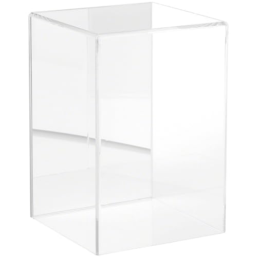 Plymor Clear Acrylic Display Case with No Base (Mirror Back), 6