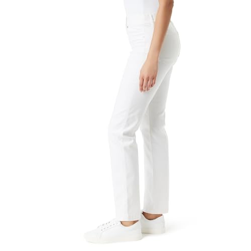 Image of Gloria Vanderbilt Womens Shape Effect Pull on High Rise Straight Leg Jean Standard