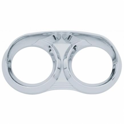 United Pacific 41712 - Gauge Panel - 2005+ Peterbilt 2 Gauge Cluster Cover With Visor