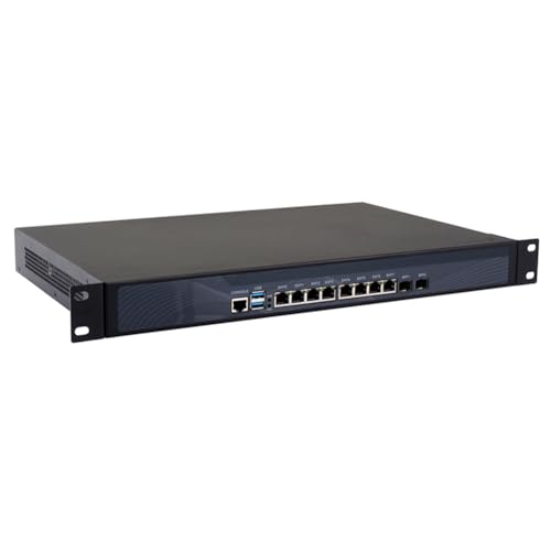 Firewall Rackmount 1U pour Mikrotik barebone avec 8 ports LAN et 2 SFP optiques RS07