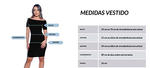 Vestido Feminino Curto Canelado Preto Manga Não Fica Transparente (Único - Veste do 36 ao 42)