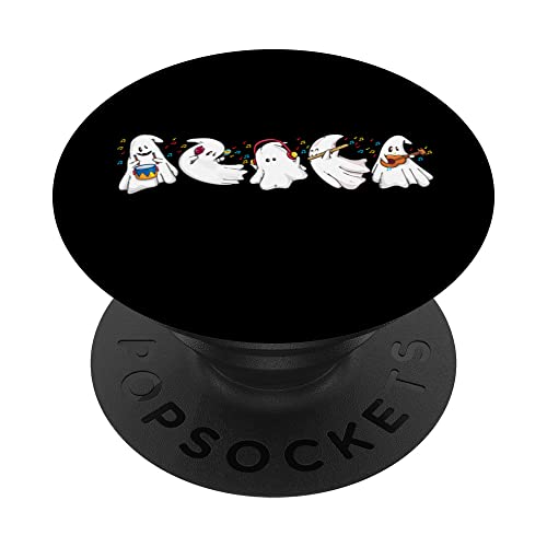 Ghost Band | Linda banda de música fantasma divertida PopSockets PopGrip Intercambiable