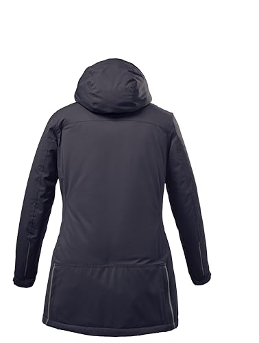 Killtec Damen Parka Funktionsparka mit abzippbarer Kapuze für Hundebesitzer Ostfold WMN PRK B wasserdicht, Winddicht, atmungsaktiv 00814-dunkelnavy 40