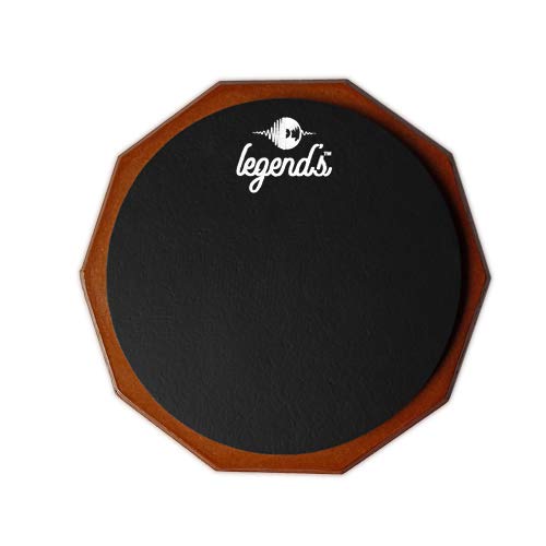 Legend's 6" Inches Two Sided Drum Practice Pad (Practice Pad Only) | Drum Pad Musical Instruments - Suitable for Beginners