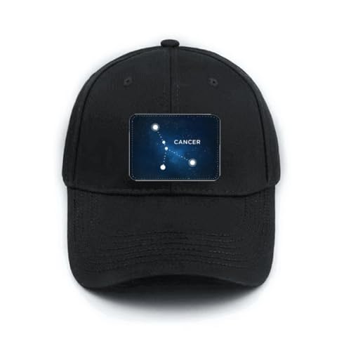 Casquette de baseball noire Cancer réglable contre le soleil d'été