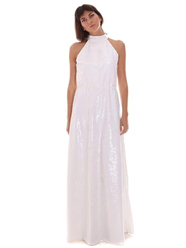 Robe blanche Jijil Jci20ab090 chic de mi-saison coupe fluide femme