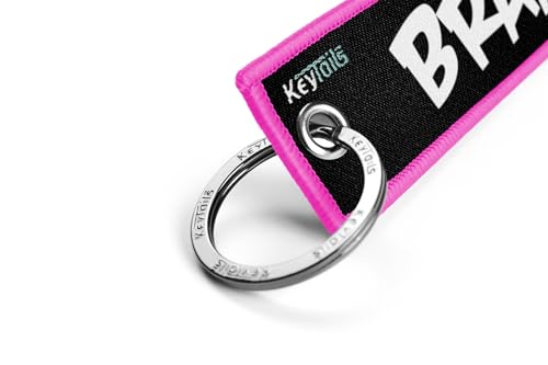 KEYTAILS Keychains, Premium Quality Key Tag for Motorcycle, Car, Scooter, ATV, UTV [BRAAAP!] - Thumbnail 4