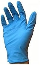 Guantes de nitrilo sin polvo, color: azul (Paquete de 100) Talla S