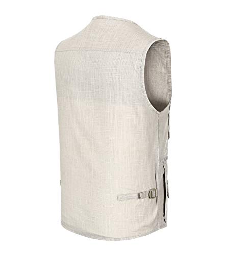 Image of Mens Outdoor Fishing Vest Safari Travel Photography Vests Jacket Multi Pocket