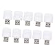 HOMSFOU 10 Stück USB Nachtlicht USB Atmosphärenlichter Auto LED Leuchten Innenraum Monitor Lichtleiste USB Laptop Auto Schreibtisch USB Adapter Tisch Mit Tragbarem USB