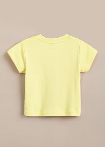 Image of Hopscotch Baby Boys Animal Print Short Sleeves Yellow Short set