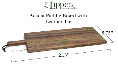 Tabla de cortar y servir de madera de acacia rectangular miniatura 2