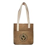 EARTHGRADE Reusable Grocery Lunch Bag – Sustainable & Eco Friendly Washable Paper Totes with Cotton Canvas Handles & Durable Seams - 9.5' x 11'