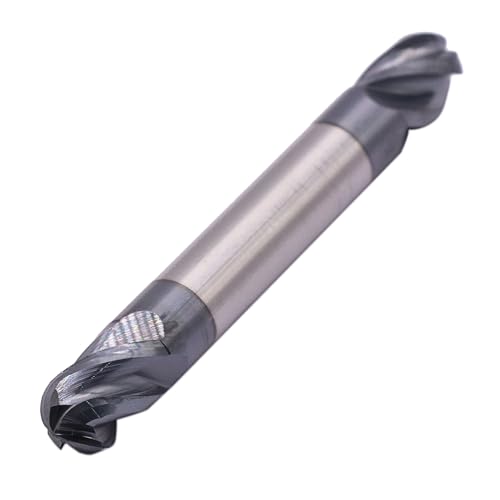 Image of BestParts 5Pcs 5 /16 inch Solid Carbide Ball Nose End Mill - Double End - AlTiN Coated, 4 Flute, 30 Degree Helix, 5 /16 inch Cutting diameter, 5 /16 inch Shank diameter, 1 /2 inch Length of Cut, 2-1 /2 inch Overall Length