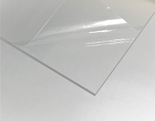 Plexiglass Sheet 24x36, 1/8 inch Thick Cast Clear Acrylic Sheet 24 x 36, Thick Clear Plastic Sheet, Thin Acrylic Sheets for Crafts, Acrylic Board Acrylic Glass Panel, Plexi Glass Sheet (1, 24
