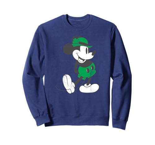 Mickey Mouse sweatshirt vert d'une finition haut de gamme avec détails soignés