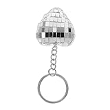 Décoration de clés de à main : ce de fête unique une glamour rétro à n'importe quel événement, ce qui en fait un accessoire pour , mini porte-clés de fête de boule disco