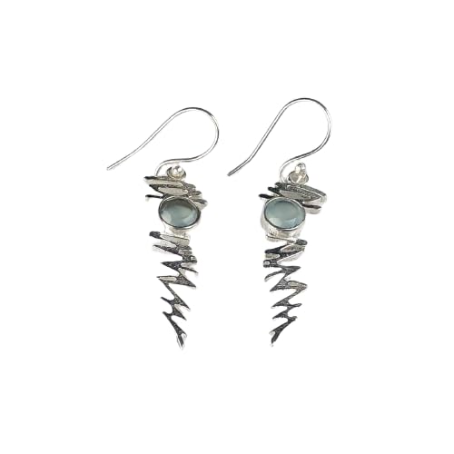 Zhupuk International Handmade Artwork Gemstone Earrings for Girls and Women for prosperity easy to wear (Blue Opal) (B0CGV4X9TH) Amazon Price History, Amazon Price Tracker