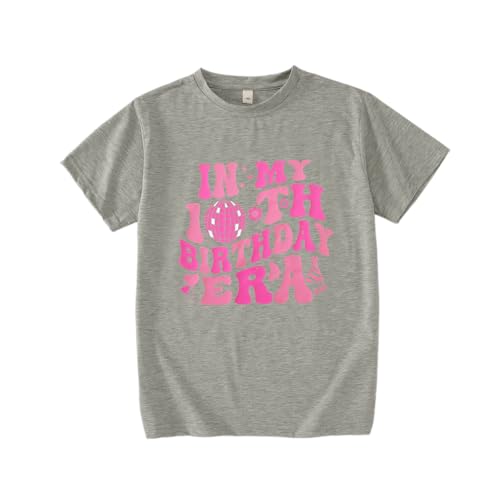 Image of in My 10th Birthday Girl Era Shirt 10 Years Old Birthday T-Shirt Tenth B-Day Party Short Sleeve Tee Tops