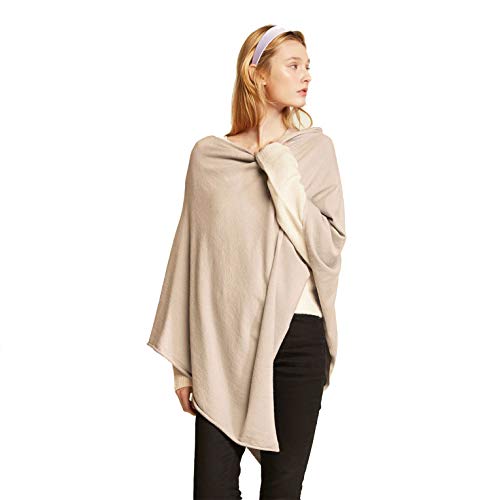 Look by M Women's Poncho Year Round Cover Special Occasion or Every Day Bundle w Bandana Scarf