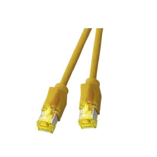 EFB-Elektronik – Câble de raccordement RJ45 2 x tM31 Daetwyler 1200 MHz 0,5 m Jaune