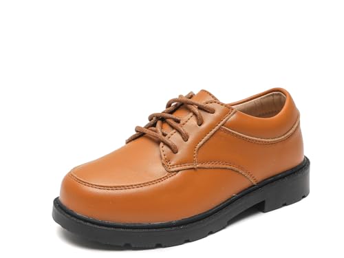 Chaussures Habillées Garçon WUIWUIYU - Derby à Lacets Cuir Pour Bal De Mariage Et Occasions Formelles