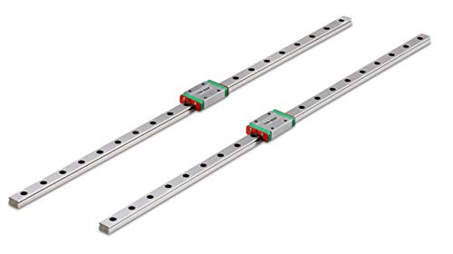 TEN-HIGH MGN7 150mm Linear Guide Rail Linear Motion Slide Rails Linear Motion Products, for 3D Printer and CNC Machine, 2pcs Rails + 2pcs MGN7H Block Bearings (Longer Block)