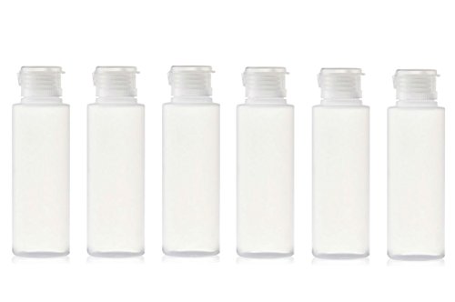 AKOAK 6 Pcs Plastic Square Single-shoulder Empty Baby Bottles with Flip Baseball Caps, Reusable Travel Baby Bottles