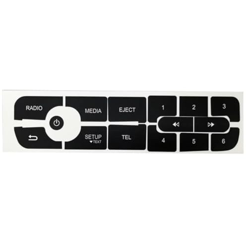 Autocollants bouton radio Megane Scenic pour tableau de bord