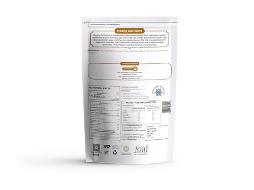 Image of Indian Kitchen Foods Instant Moong Dal Halwa - Freeze Dried, Ready-to-Eat Indian Vegetarian Meal