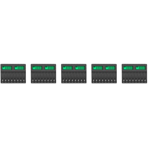 Chargeurs intelligents à 8 emplacements avec écran LCD AA AAA