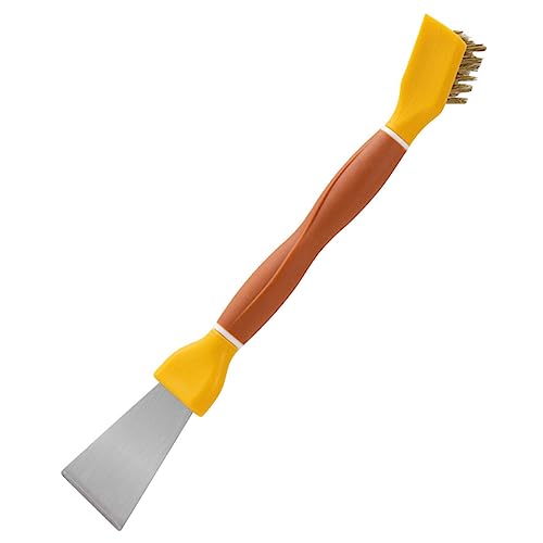 Anneome Cepillo Limpio Vitrocerámica Doble Cabeza Acero Inoxidable Resistente Utensilio Cocina Cepillo Fregadero Multiuso Práctico Para Estufa Potente Limpieza