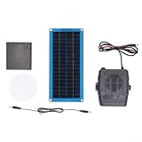 DAZZLEEX Solarpanel-Heizungs-Set, 30 W, monokristallines PET, wasserdicht, mit Batteriefach, Dual-USB-DC-Ausgang zum Aufladen von 5-V-Geräten und Outdoor-Camping, Haustierhaus-Erwärmung
