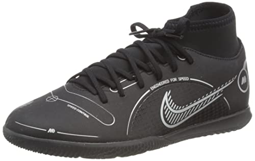 Nike Superfly 8 Club IC Mens Football Boots DJ2907 Sneakers Shoes (UK 7 US 8 EU 41, Black Metallic Silver 007)