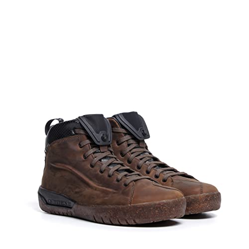 Dainese Metractive D-WP Shoes, Botas de Motociclista Hombre, Marrón/Caucho-Natural, 40 EU