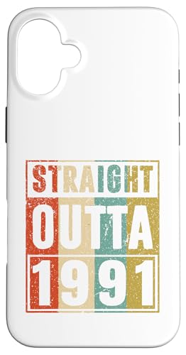Straight Outta 1991 Classic Birth Of Birthday 1991 Vintage �X�}�z�P�[�X iPhone 16 Plus �p