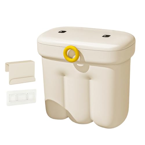 Contenedor de basura para cocina, montaje en pared, ahorro de espacio, contenedor de basura debajo de la encimera, para armario de , apartamento, encimera, baño, dormitorio, camping