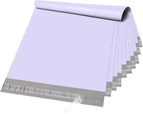 Image of Metronic Poly Mailers 12x15.5 50PC Shipping Bags for Clothing Lilac Purple | Self-Seal Waterproof Mailers Poly Bags Shipping Envelopes Durable Plastic Package Mailing Bags Postal Bags for Small Business