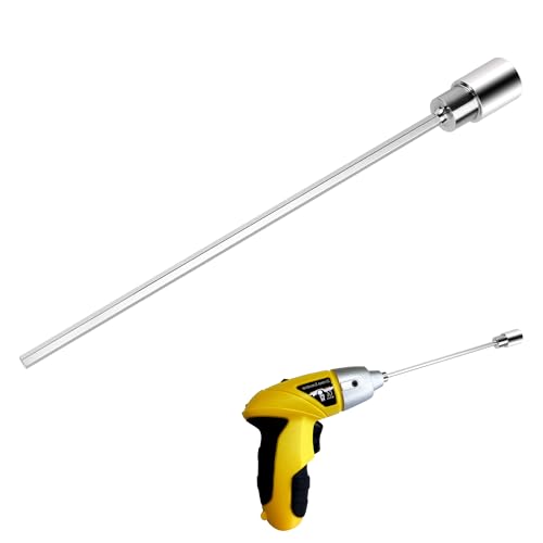 YiliYa Adaptador de Taladro 30 cm Largo para Destornillador Eléctrico para Estabilizador de Caravanas Patas con 19 mm de Tuerca Manivela para Autocaravanas