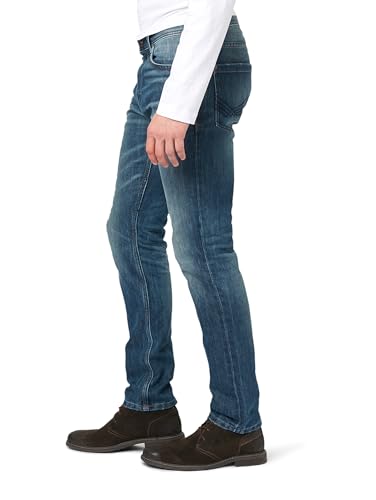 TOM TAILOR Herren Jeanshose Jeans 1/1 Josh Regular Slim Blau (Mid Stone Wash Denim 1052), W30/L30 (Herstellergröße: 30) – Ansicht 4