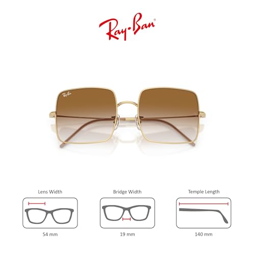Image of Ray-Ban Sunglasses for Women - 0RBR0104S Square Reversed | Ray-Ban Sunglasses - Non-Polarized Lenses, Metal Frame Designer Sunglasses Womens