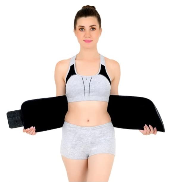 Sweat Belt Men Black Waist Trimmer Sweat Slim Body Shaper Belt (Small) (B08371PH4V) Amazon Price History, Amazon Price Tracker