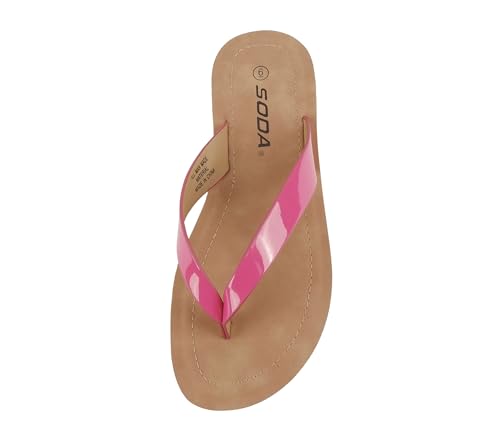 Image of Soda Shoes Women Flip Flops Basic Plain Slippers Thongs Sandals Strap Casual Beach Ella-S